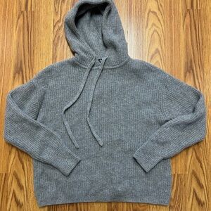 Quince Cashmere Pullover Sweater Hoodie Size XS Gray
